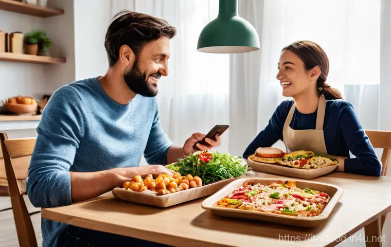 양식 배달 서비스 비교 - **Prompt for Just Eat (The Pioneer and Wide Network):**
    "A vibrant, warm shot of an Italian fami...