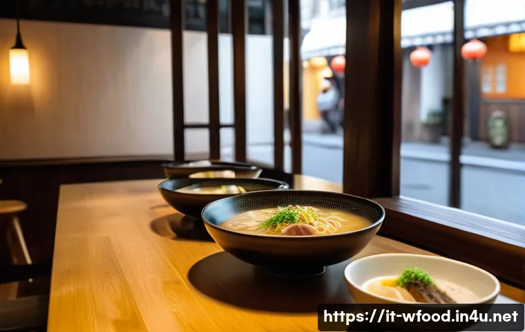 양식 맛집 추천 - A cozy Italian ramen restaurant interior in Milan, featuring warm, soft lighting and minimalist Japa...